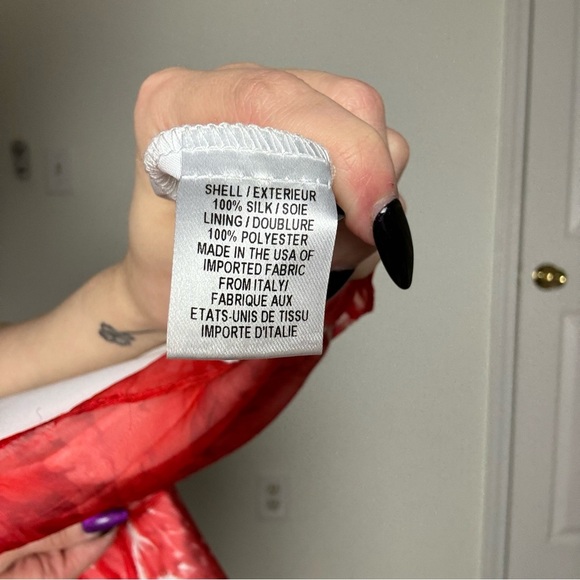 Milly White and Pink Zip-Up Back Sleeveless Dress XS - Picture 5 of 5